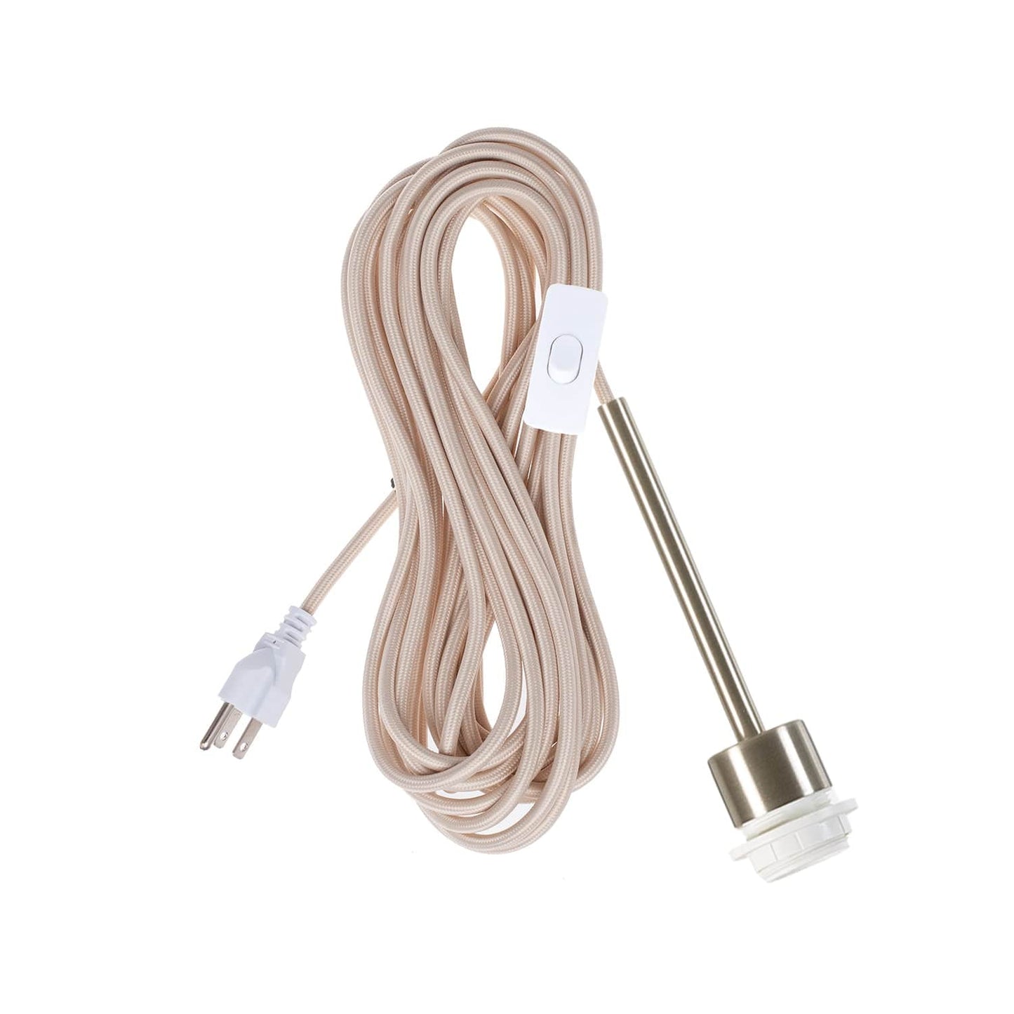 Pendulum Shade Ready Brushed Nickel Chroma Plug-In Cord Set