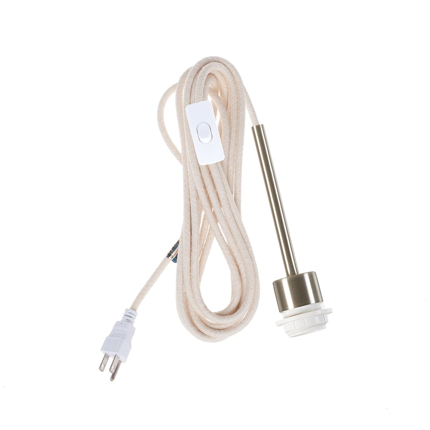 Pendulum Shade Ready Brushed Nickel Chroma Plug-In Cord Set