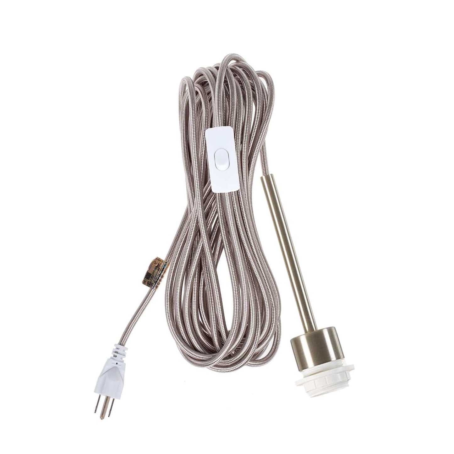 Pendulum Shade Ready Brushed Nickel Chroma Plug-In Cord Set