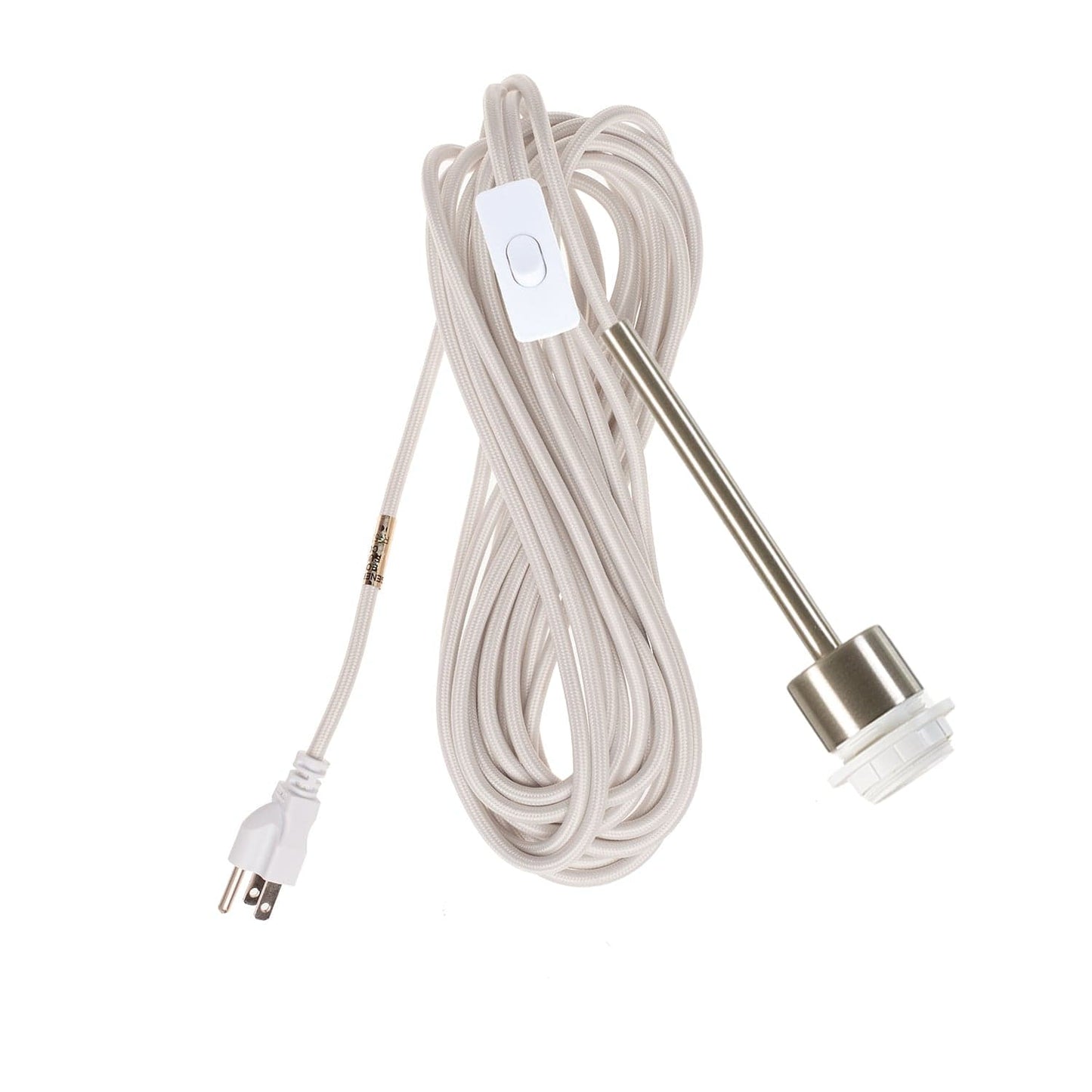 Pendulum Shade Ready Brushed Nickel Chroma Plug-In Cord Set