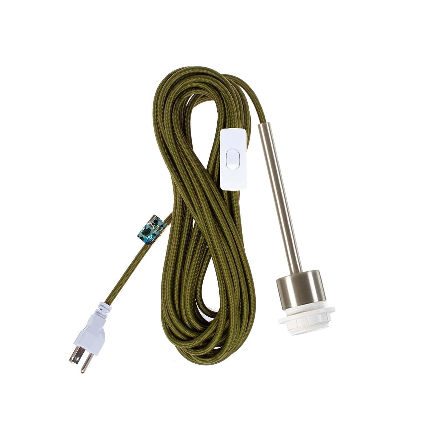 Pendulum Shade Ready Brushed Nickel Chroma Plug-In Cord Set