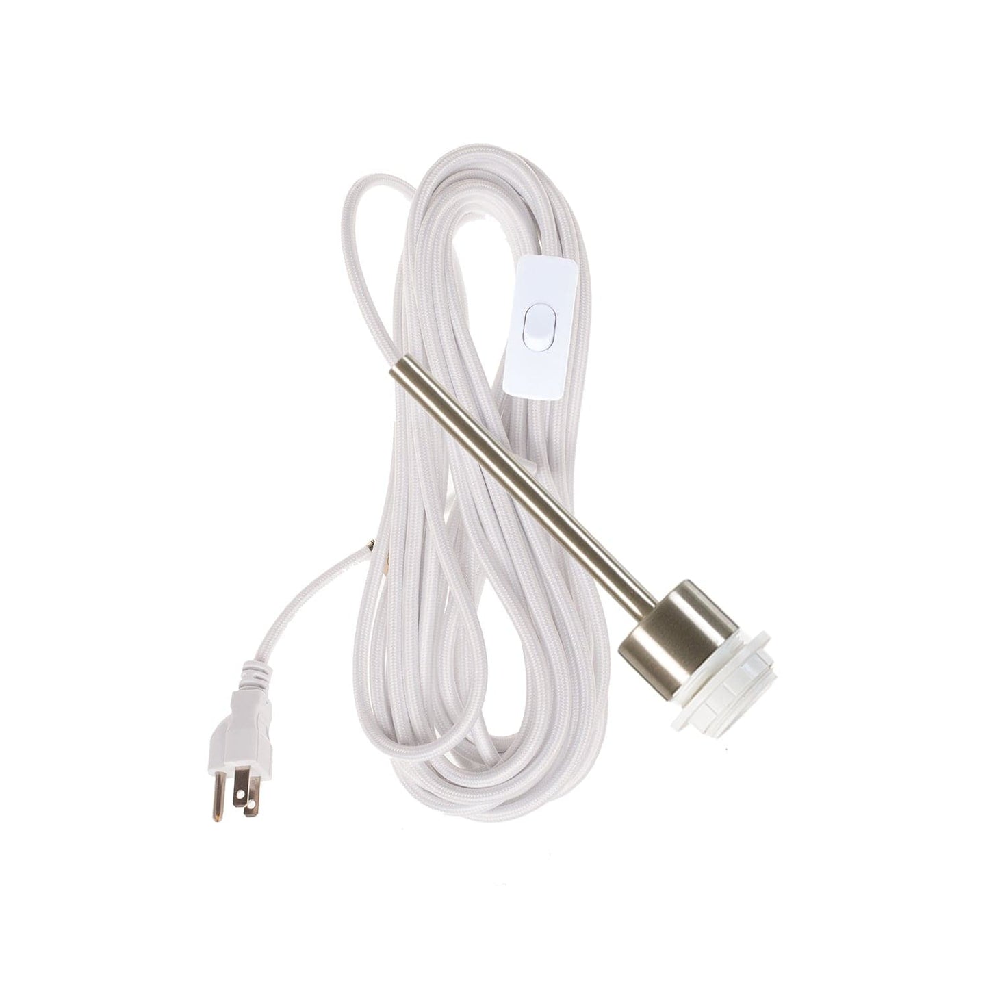 Pendulum Shade Ready Brushed Nickel Chroma Plug-In Cord Set