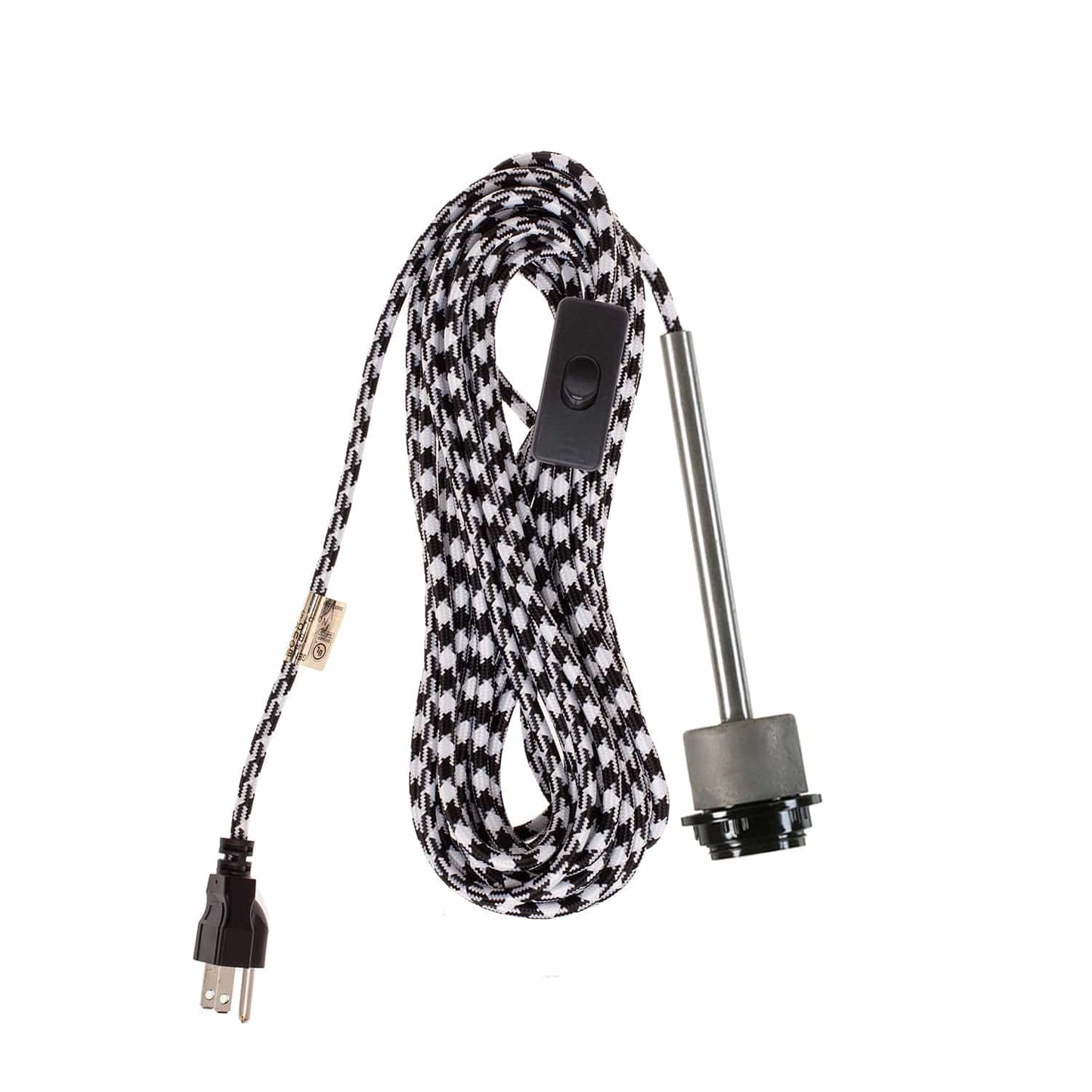 Pendulum Shade Ready Raw Metal Chroma Plug-In Cord Set