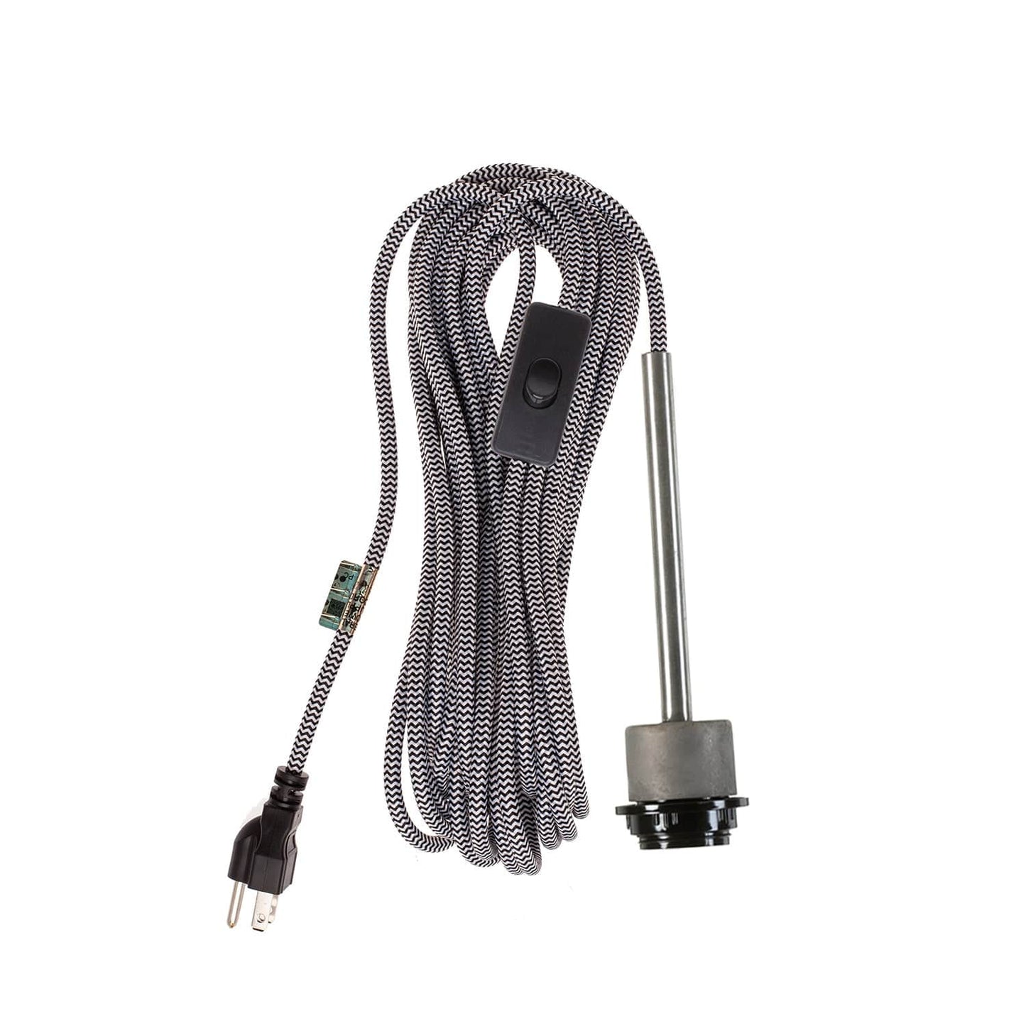 Pendulum Shade Ready Raw Metal Chroma Plug-In Cord Set