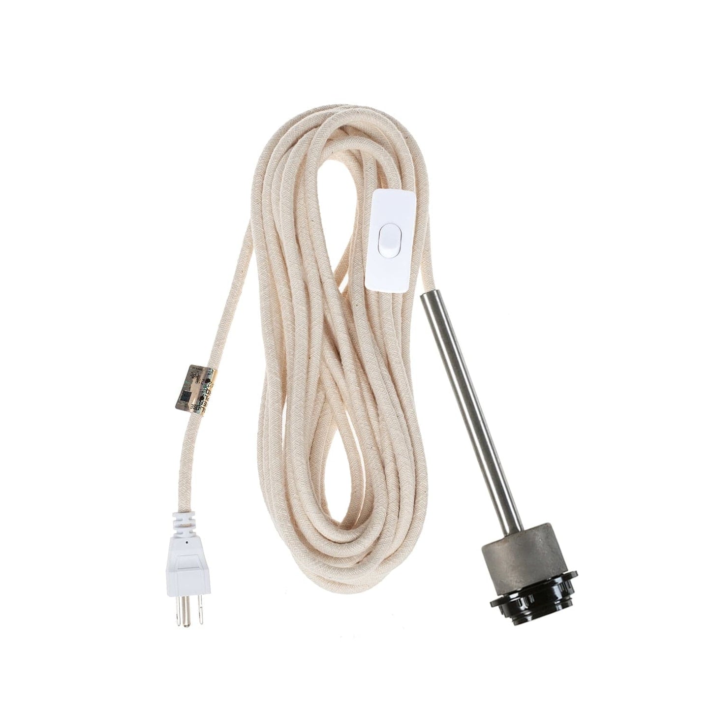 Pendulum Shade Ready Raw Metal Chroma Plug-In Cord Set