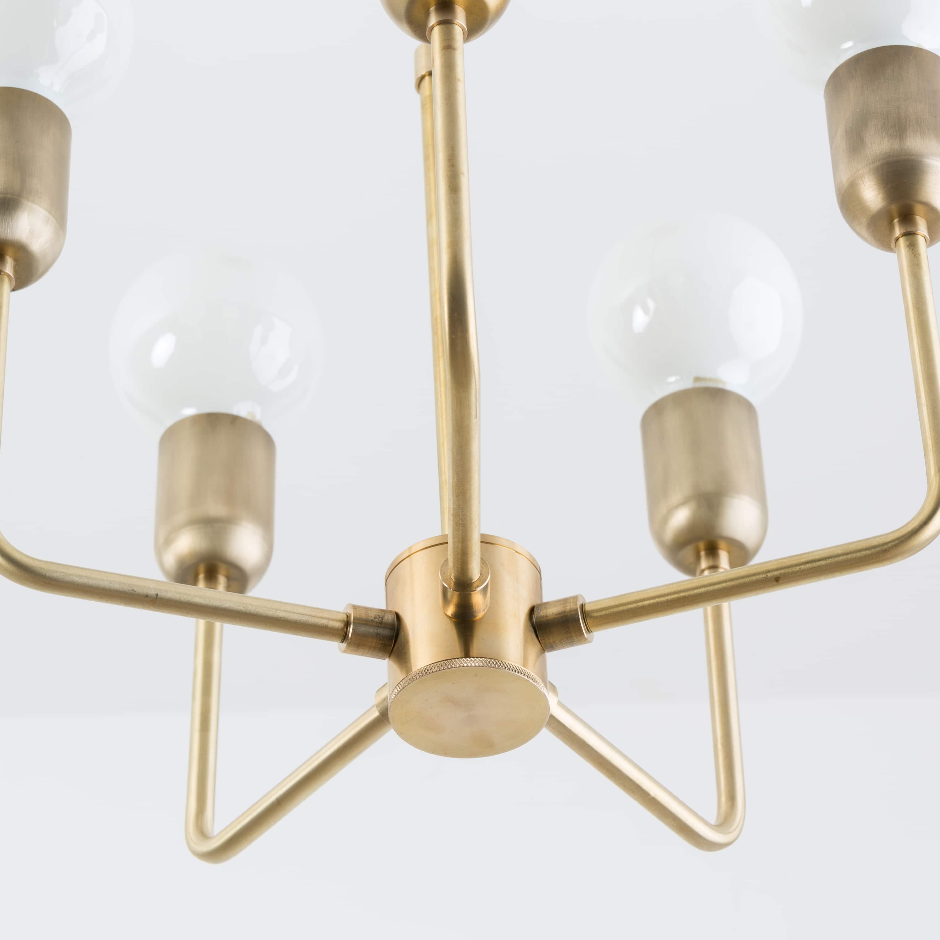 5-Arm Bend Plug-In Chandelier