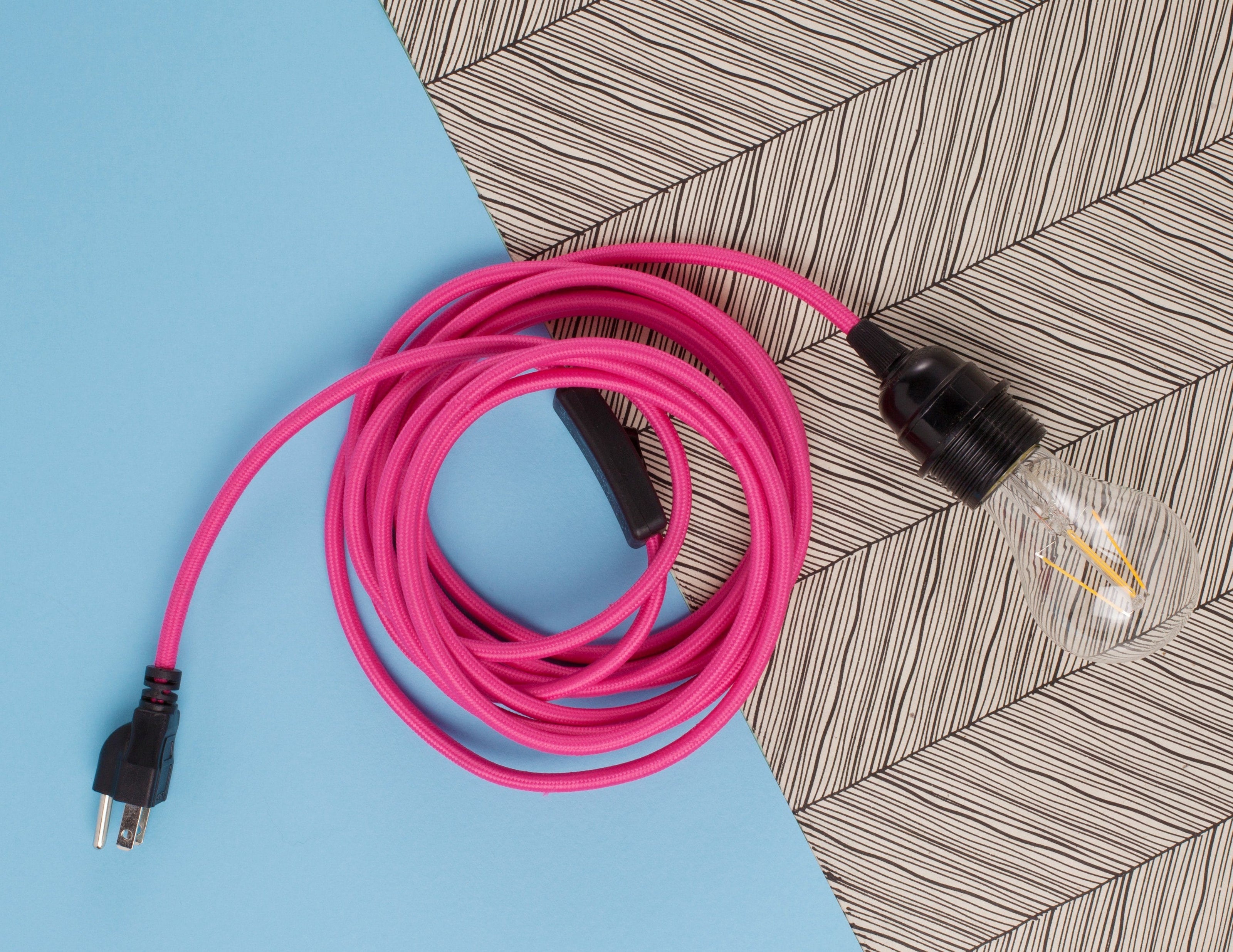 Socket Pendant Light Cord Kit  Shop 25+ Different Colors – Color Cord  Company