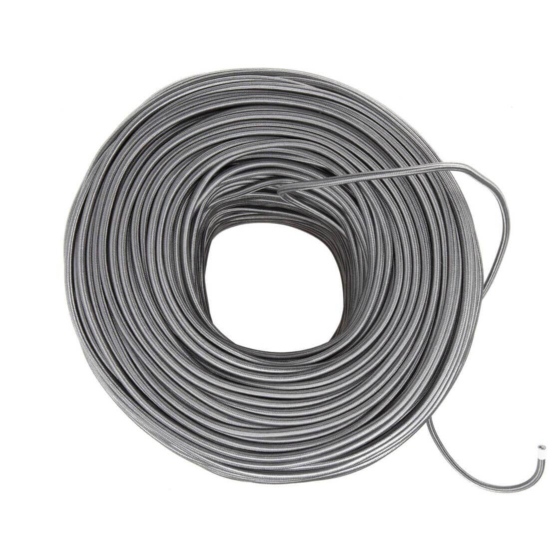 Steel Metal Braided Cord - Round 3-Wire Cable - PER FOOT
