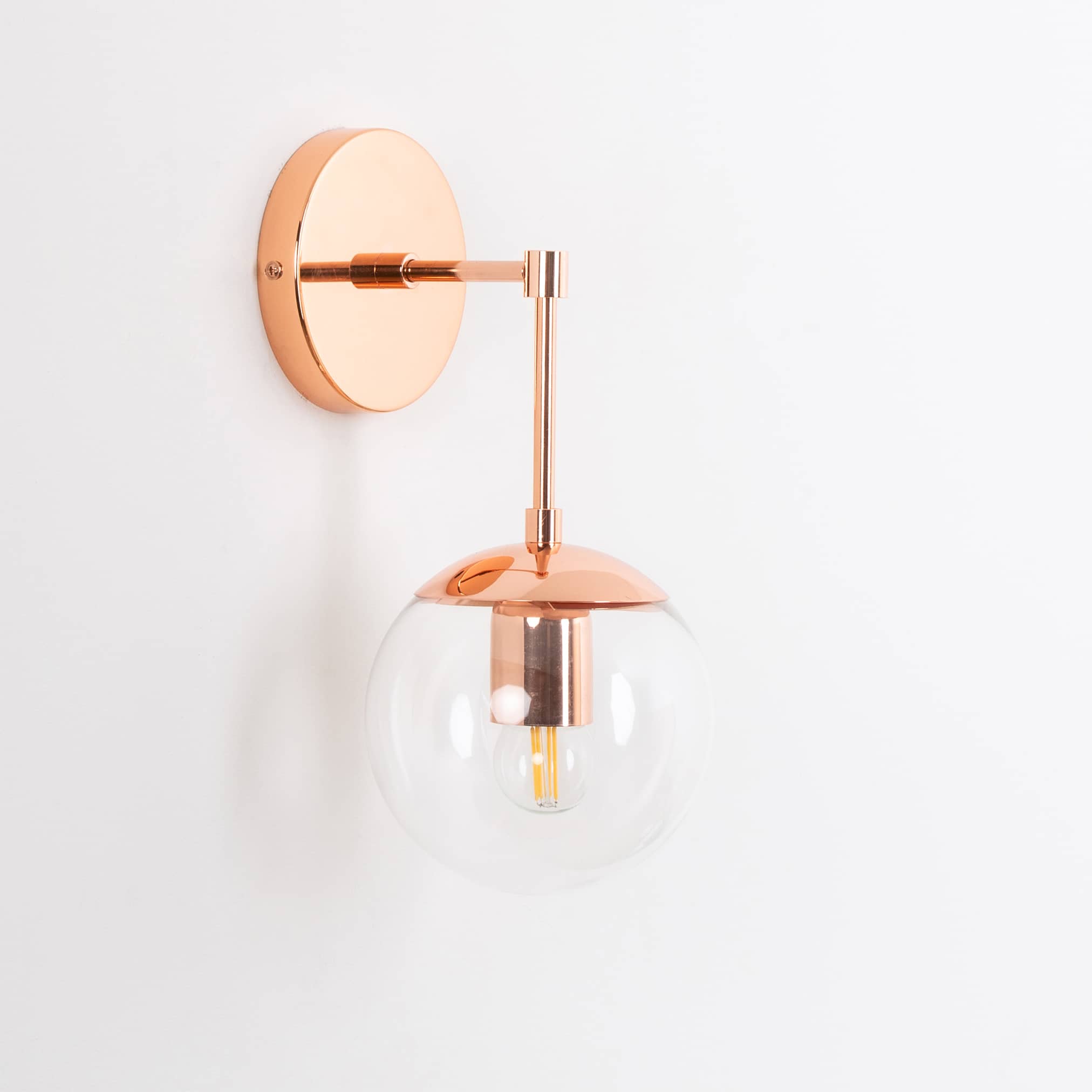 Mod Glass Globe Solo Sconce – Color Cord Company